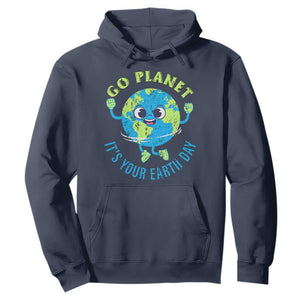 Go Planet It's Your Earth Day Hoodie TS02 Navy Print Your Wear