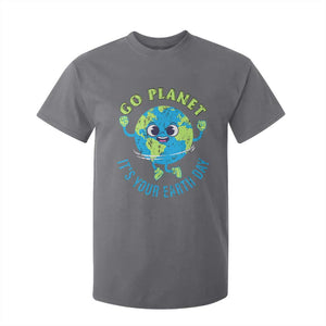 Go Planet It's Your Earth Day T Shirt For Kid TS02 Charcoal Print Your Wear