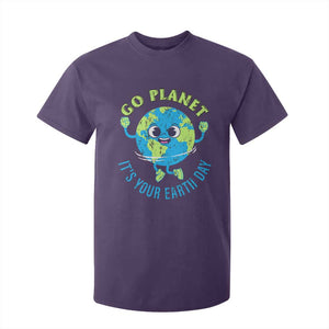Go Planet It's Your Earth Day T Shirt For Kid TS02 Purple Print Your Wear