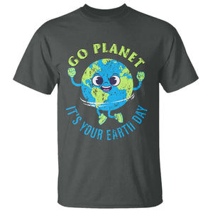 Go Planet It's Your Earth Day T Shirt TS02 Dark Heather Print Your Wear