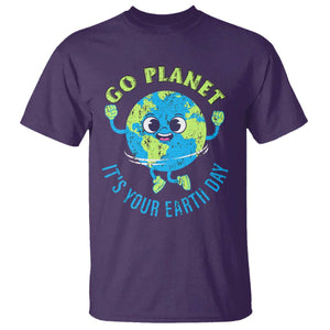 Go Planet It's Your Earth Day T Shirt TS02 Purple Print Your Wear