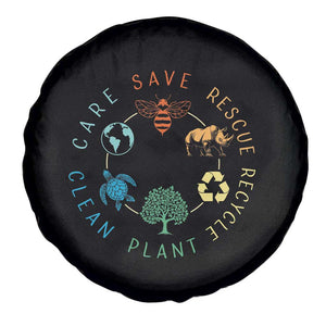 Save Bees Rescue Animals Recycle Plastic Spare Tire Cover Earth Day Protect The Environment TS02 Print Your Wear