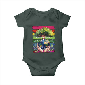 Earth Day Baby Onesie And I Think To Myself What A Wonderful World Rainbow TS02 Print Your Wear