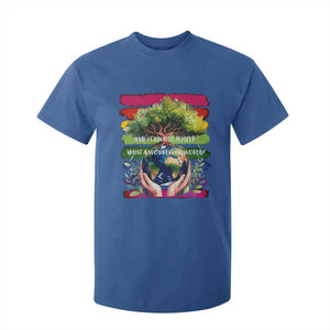 Earth Day T Shirt For Kid And I Think To Myself What A Wonderful World Rainbow TS02 Royal Blue Print Your Wear