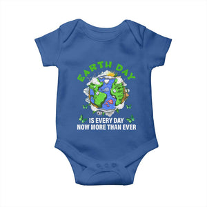 Earth Day Is Every Day Baby Onesie Now More Than Ever TS02 Royal Blue Print Your Wear