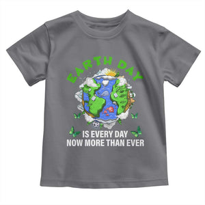 Earth Day Is Every Day Toddler T Shirt Now More Than Ever TS02 Charcoal Print Your Wear