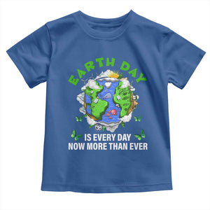 Earth Day Is Every Day Toddler T Shirt Now More Than Ever TS02 Royal Blue Print Your Wear