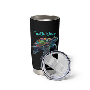 Sea Turtle Earth Day Tumbler Cup Save The Earth TS02 Print Your Wear