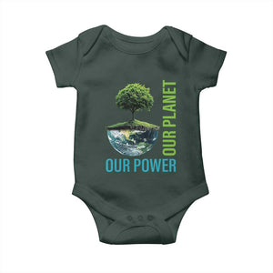 Our Power Our Planet Baby Onesie Earth Day 2025 TS02 Print Your Wear