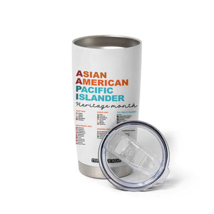 AAPI Heritage Month Tumbler Cup Asian American and Pacific Islander Countries Pride TS02 Print Your Wear