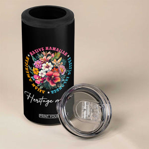 AAPI Heritage Month 4 in 1 Can Cooler Tumbler Asian American Native Hawaiian Pacific Islander Vintage TS02 Print Your Wear