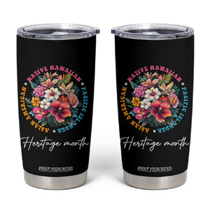 AAPI Heritage Month Tumbler Cup Asian American Native Hawaiian Pacific Islander Vintage TS02 Black Print Your Wear