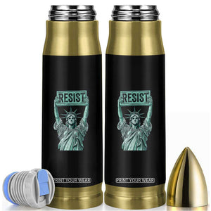 Statue of Liberty Resist Bullet Tumbler Retro TS02 Black Print Your Wear