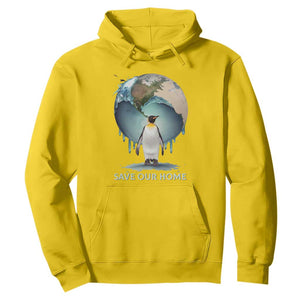 Earth Day Hoodie Animal Wildlife Conservation Penguin Save Our Home Earth Day TS02 Daisy Printyourwear