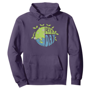 Earth Day Hoodie Earth Day Raise Environmental Crisis Awareness Go Planet TS02 Purple Printyourwear
