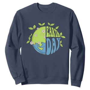 Earth Day Sweatshirt Earth Day Raise Environmental Crisis Awareness Go Planet TS02 Navy Printyourwear