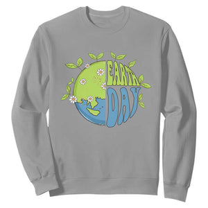 Earth Day Sweatshirt Earth Day Raise Environmental Crisis Awareness Go Planet TS02 Sport Gray Printyourwear