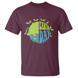 Earth Day T Shirt Earth Day Raise Environmental Crisis Awareness Go Planet TS02 Maroon Printyourwear