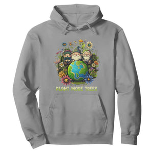 Earth Day Hoodie Plant More Trees Go Green Go Planet Happy Earth Day Gnomes TS02 Sport Gray Printyourwear