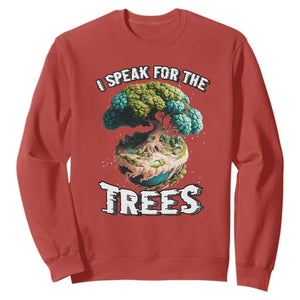 Earth Day Sweatshirt Speak For The Tree Love Your Mother Go Green TS02 Red Printyourwear