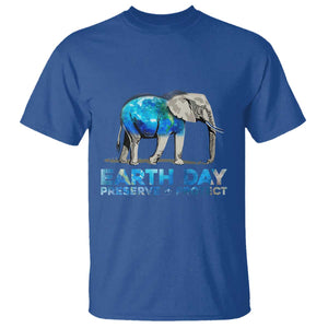 Earth Day T Shirt Animals Wildlife Elephant Conservation TS02 Royal Blue Printyourwear