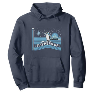 Funny Penguin Resist Hoodie Heard Island Flippers Up I Stand With Penguins TS02 Navy Print Your Wear