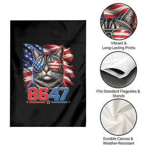 Cool 8647 Patriotic Cat Garden Flag American Flag Sunglasses Tabby Cat Political Satire TS02 Print Your Wear