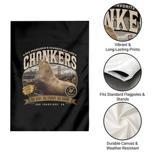 Viral Chonkers San Francisco Sea Lion Garden Flag Retro Pier 39 Fisherman's Wharf Souvenir TS02 Print Your Wear