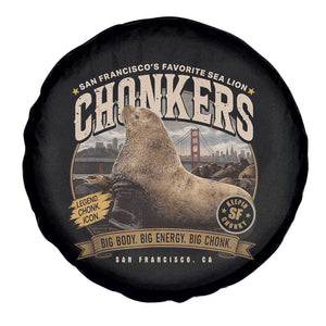 Viral Chonkers San Francisco Sea Lion Spare Tire Cover Retro Pier 39 Fisherman's Wharf Souvenir TS02 Print Your Wear