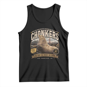 Viral Chonkers San Francisco Sea Lion Tank Top Retro Pier 39 Fisherman's Wharf Souvenir TS02 Black Print Your Wear