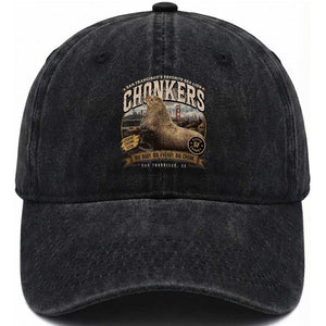 Viral Chonkers San Francisco Sea Lion Washed Cotton Baseball Cap Retro Pier 39 Fisherman's Wharf Souvenir TS02 Print Your Wear