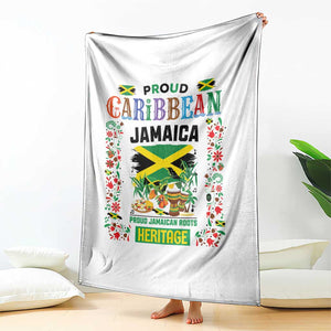 Proud Caribbean Jamaica Heritage Throw Blanket Jamaican Roots and Island Culture TS02 Print Your Wear