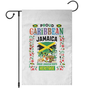 Proud Caribbean Jamaica Heritage Garden Flag Jamaican Roots and Island Culture TS02 White Print Your Wear