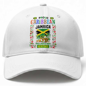 Proud Caribbean Jamaica Heritage Baseball Cap Jamaican Roots and Island Culture TS02 Print Your Wear