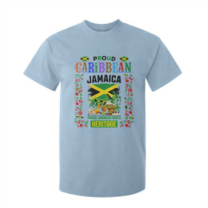 Proud Caribbean Jamaica Heritage T Shirt For Kid Jamaican Roots and Island Culture TS02 Light Blue Print Your Wear