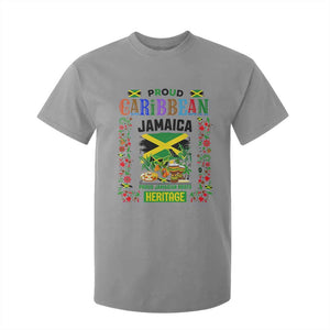 Proud Caribbean Jamaica Heritage T Shirt For Kid Jamaican Roots and Island Culture TS02 Sport Gray Print Your Wear