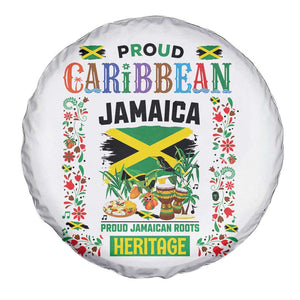 Proud Caribbean Jamaica Heritage Spare Tire Cover Jamaican Roots and Island Culture TS02 Print Your Wear