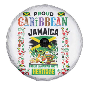 Proud Caribbean Jamaica Heritage Spare Tire Cover Jamaican Roots and Island Culture TS02 Print Your Wear