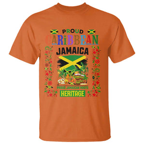 Proud Caribbean Jamaica Heritage T Shirt Jamaican Roots and Island Culture TS02 Orange Print Your Wear