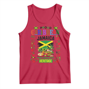 Proud Caribbean Jamaica Heritage Tank Top Jamaican Roots and Island Culture TS02 Red Print Your Wear