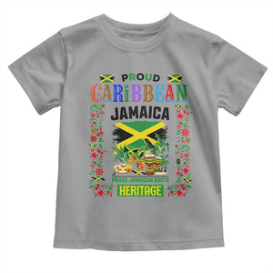 Proud Caribbean Jamaica Heritage Toddler T Shirt Jamaican Roots and Island Culture TS02 Sport Gray Print Your Wear