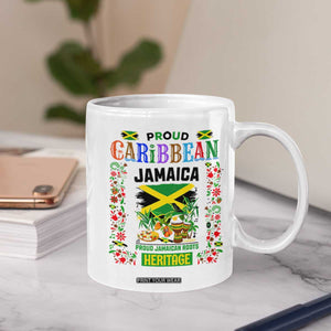 Proud Caribbean Jamaica Heritage Coffee Mug Jamaican Roots and Island Culture TS02 Print Your Wear