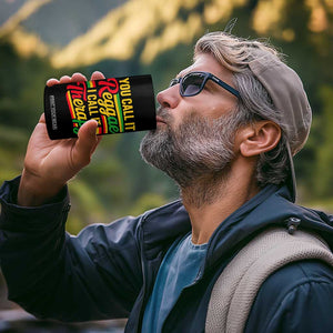 You Call It Reggae I Call It Therapy 4 in 1 Can Cooler Tumbler Emotional Jamaican Rasta Music Lovers TS02 Print Your Wear
