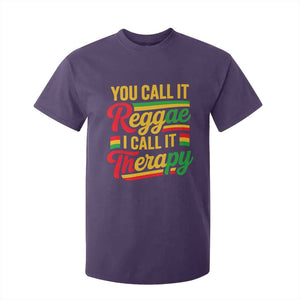 You Call It Reggae I Call It Therapy T Shirt For Kid Emotional Jamaican Rasta Music Lovers TS02 Purple Print Your Wear