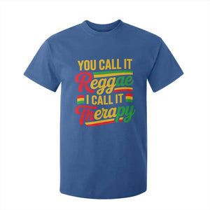 You Call It Reggae I Call It Therapy T Shirt For Kid Emotional Jamaican Rasta Music Lovers TS02 Royal Blue Print Your Wear