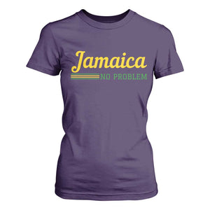 Jamaica No Problem T Shirt For Women Classic Island Motto and Caribbean Vacation TS02 Purple Print Your Wear