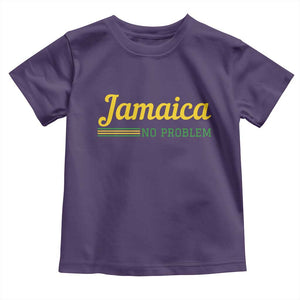 Jamaica No Problem Toddler T Shirt Classic Island Motto and Caribbean Vacation TS02 Purple Print Your Wear
