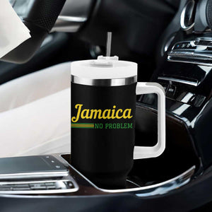 Jamaica No Problem Tumbler With Handle Classic Island Motto and Caribbean Vacation TS02 Print Your Wear
