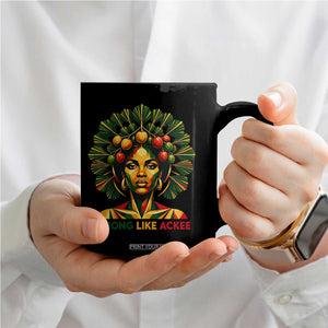 Strong Like Ackee Empowered Woman Coffee Mug Jamaican National Fruit Heritage Pride TS02 Print Your Wear