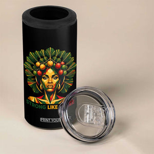 Strong Like Ackee Empowered Woman 4 in 1 Can Cooler Tumbler Jamaican National Fruit Heritage Pride TS02 Print Your Wear